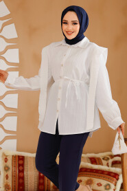 White Modest Tunic 10131B - 3