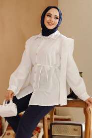 White Modest Tunic 10131B - 4