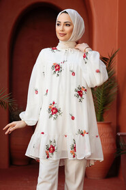 White Modest Tunic 10284B - 2