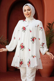 White Modest Tunic 10284B - 1