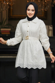White Modest Tunic 14252B - 2