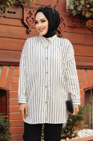 White Modest Tunic 21401B - 2
