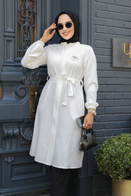 White Modest Tunic 646B - 2