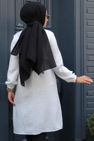 White Modest Tunic 646B - 4