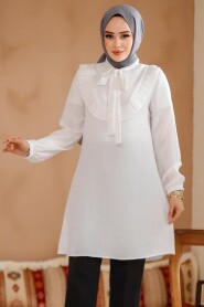 White Modest Tunic 6682B - 2