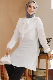 White Modest Tunic 6682B - 3