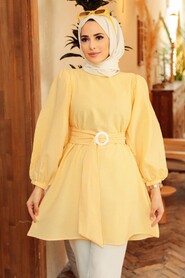 Yellow Hijab Tunic 40681SR - 2
