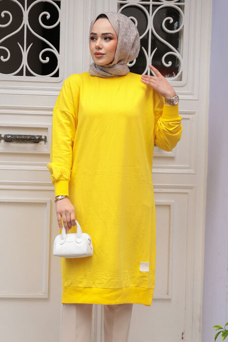 Yellow Modest Tunic 30645SR - NEVA STYLE