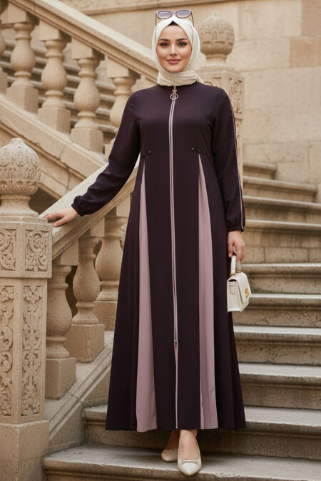 Zippered Damson Modest Ferace 45288MU - 